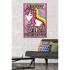 Trends International Ellie Ripberger Unicorn - Happy 3rd Birthday Framed Wall Poster Prints - 2 of 4
