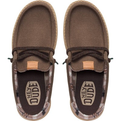HEYDUDE Wally Slip Cozy Plaid , Brown, 14 — фото 3