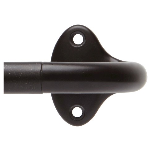 28-48 Café Ball Curtain Rod Black - Room Essentials™ : Target