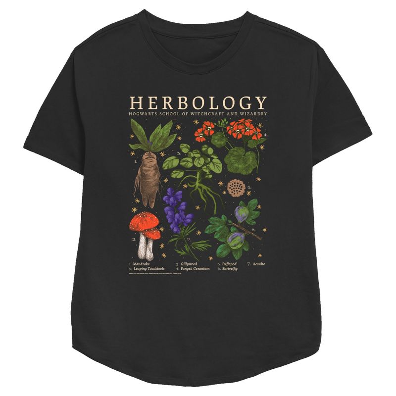 Women's Harry Potter Hogwarts Herbology T-Shirt, 1 of 4