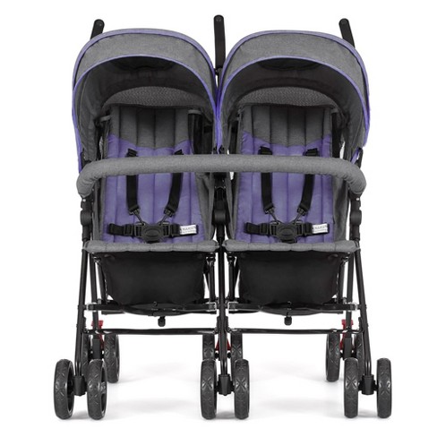 Dream On Me Volgo Twin Umbrella Stroller Purple And Dark Grey Target