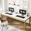 Tribesigns 78.7 Inches Extra Long Computer Desk 2 Person Desk, Double Desk Workstaion for Home Office - 4 of 4