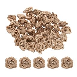 Unique Bargains Polyester Lightweight Smooth Texture Durable Ribbon Roses 100 Pcs