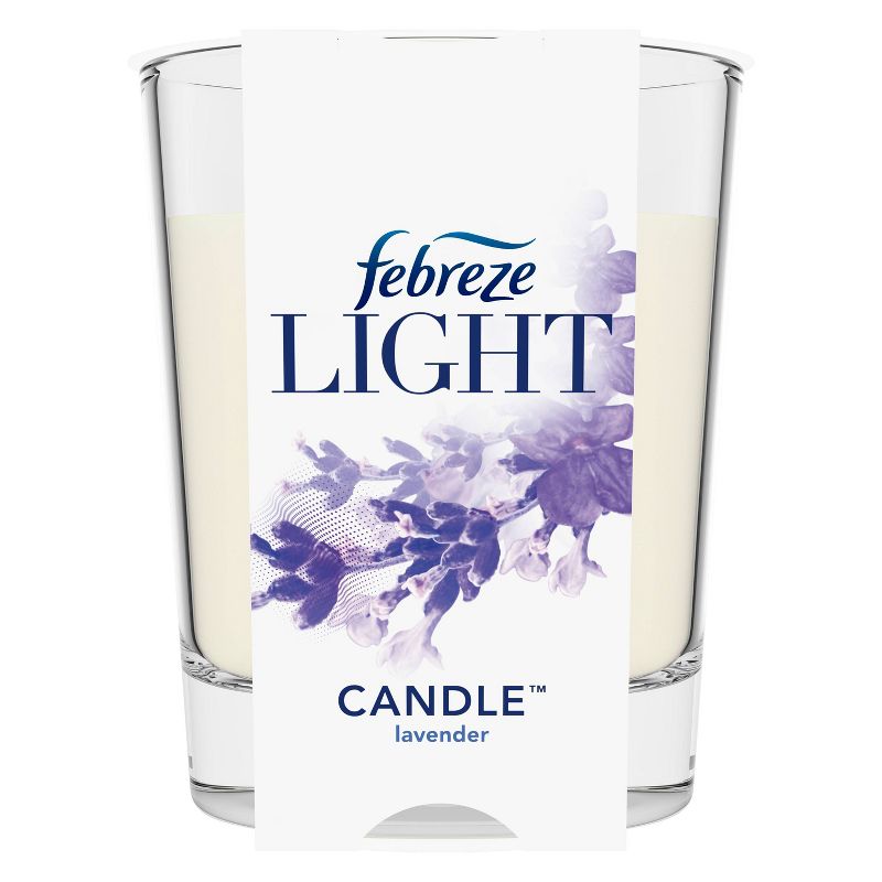 Febreze Light Odor-Eliminating Air Freshener Candle - Lavender - 1ct, 1 of 8