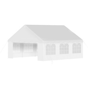 20x40ft Party Tent Heavy Duty Wedding Tent Outdoor Canopy Event Shelters Galvanized Canopy Commercial Tent with Removable Sidewall Windows - 1 of 4