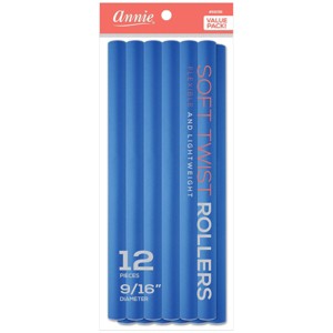 Annie International Soft Twist Hair Rollers - 10ct - Blue - 1 of 3