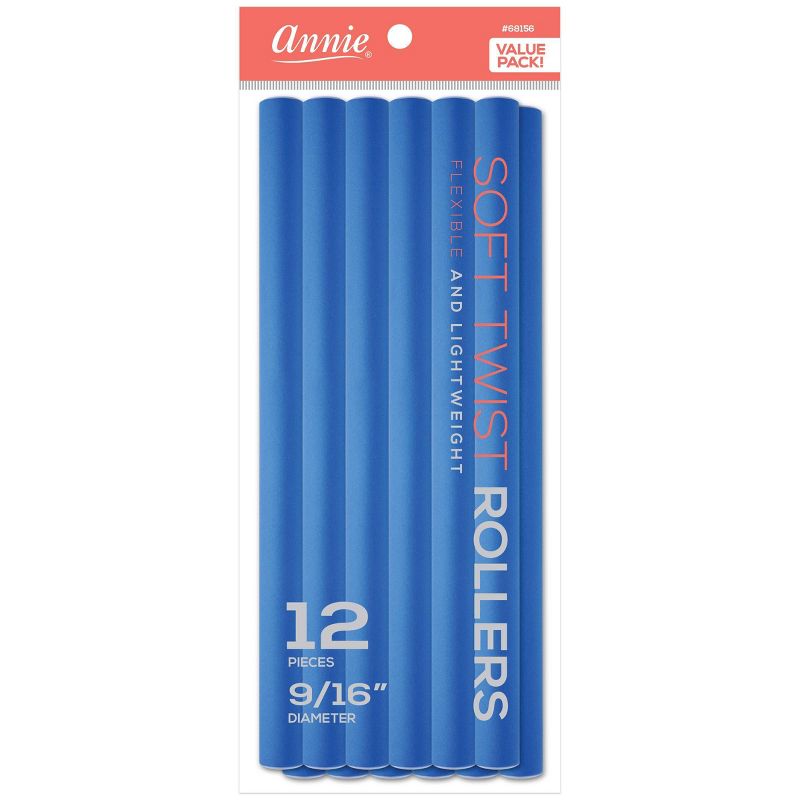 Annie International Soft Twist Hair Rollers - 10ct - Blue, 1 of 3