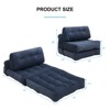 Mjkone Folding Sofa Bed, Convertible Sleeper Chair with Pillow - 3 of 4