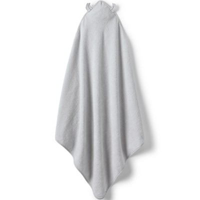 Adorable Gray and Yellow Cotton Hooded Baby Bath Towel