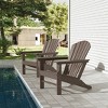 WestinTrends Dylan HDPE Outdoor Patio Adirondack Chair (Set of 2) - 2 of 4