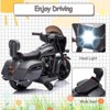 6V Electric Dirt Bike for Kids, Kids Ride-On Motorcycle Toys with USB, AUX, Music, and Headlight for Toddlers Aged 2-8 - 3 of 4