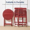 Best Choice Products 3-Piece Acacia Wood Bistro Set, Folding Patio Furniture w/ 2 Chairs, Table - 3 of 4