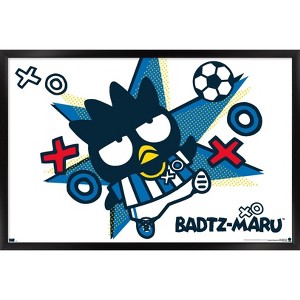 Trends International Hello Kitty and Friends: 21 Sports - Badtz-Maru Soccer Framed Wall Poster Prints - 1 of 4