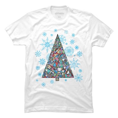 Men's Design By Humans Christmas fir-tree By xgdesign T-Shirt