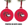 Wesleyan University Primary Logo Aluminum Holiday Christmas Tree Ornament - 2 of 4