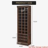 10-Tier Shoe Storage Cabinet, Tall Wooden Shoe Rack with 27 Cubbies, Freestanding Shoe Organizer for Entryway, Living Room - 2 of 4