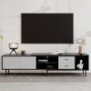 LIVAREEmlen Modern TV Stand for 80'' TV with 2 Doors, Media Console Table, Entertainment Center with Large Storage Cabinet for Living Room, Bedroom - 2 of 4