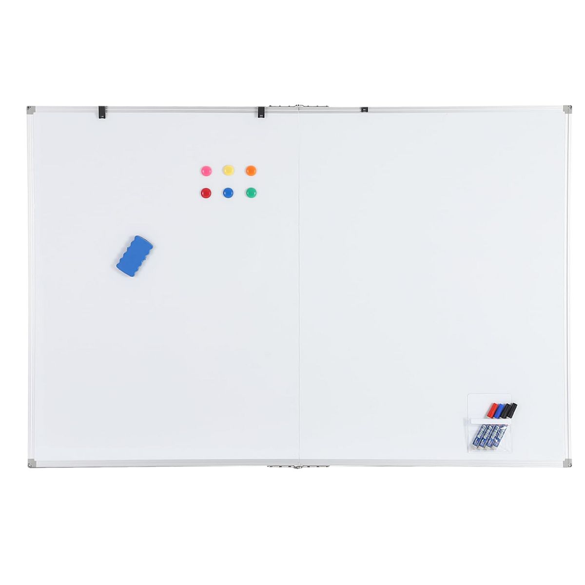 Magnetic Whiteboard 60x40 Inch - Large Dry Erase Board for Wall with Aluminum Frame & Deep Pen Tray - Smooth Writing Surface for Office, Classroom - thumbnail 6