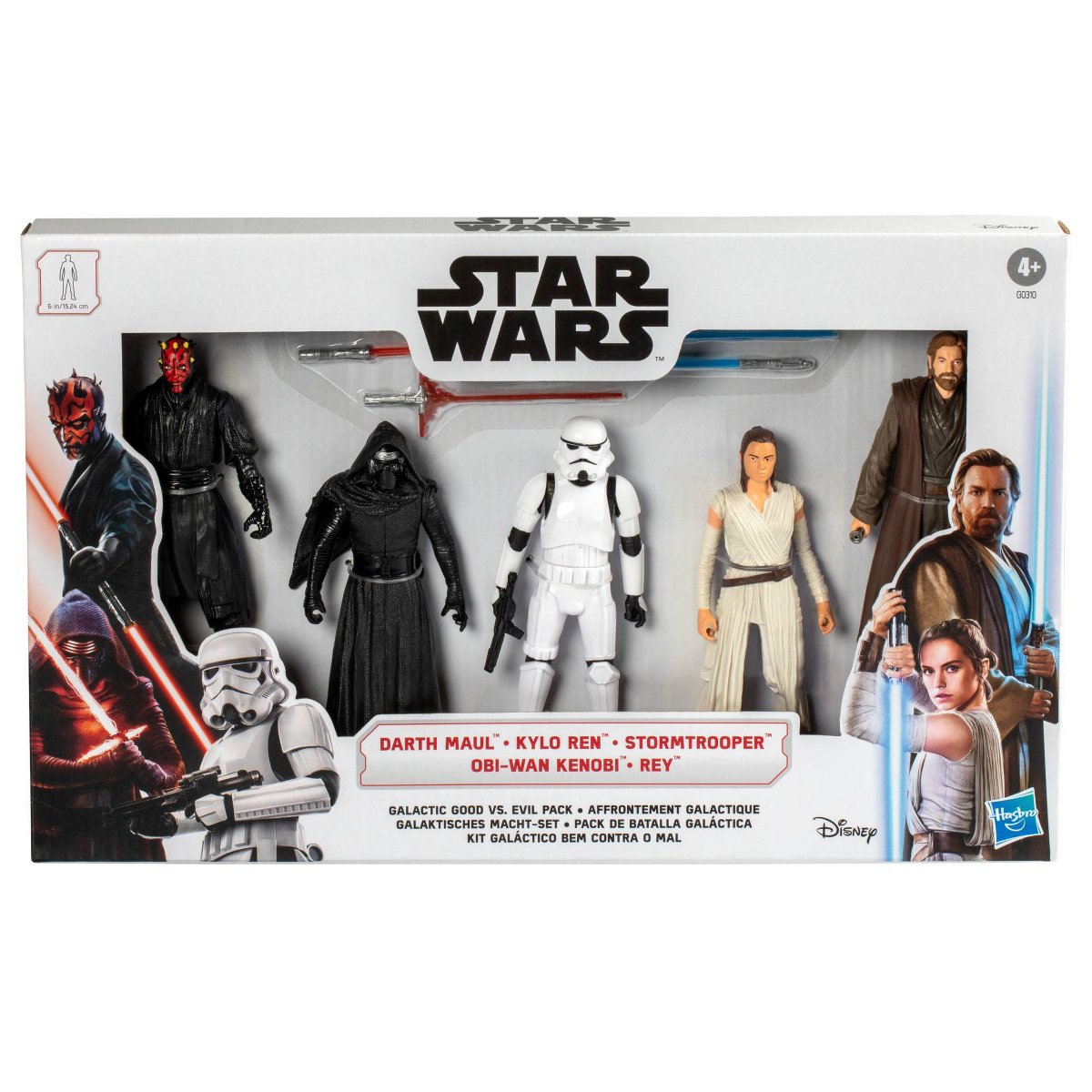 Детские фигурки Star Wars Galactic Good vs. Evil 6" Action Figure Set - 5pk( Target Exclusive) — фото 2