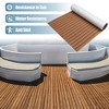 Unique Bargains EVA Faux Teak Decking Sheet Mat Self-Adhesive for Boat Car Flooring 94.49"x35.43" - 2 of 4