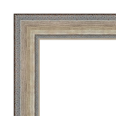 Fleur Silver Satin Finish Wood Wall Picture Frame