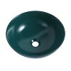 LOVMOR 16.7" Ceramic Round Above Counter Bathroom Sink Vanity Sink Art Basin - 4 of 4
