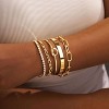 Gold Bracelets for Women Non Tarnish, 14K Gold Plated Chunky Cuff Bracelet Gold Bangles Bracelet for Women Trendy - 2 of 4
