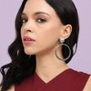 SOHI Women's Crystal Silver Party Drop Earrings - 3 of 4