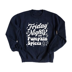 Simply Sage Market Women's Graphic Sweatshirt  Friday Nights And Pumpkin Spices - 1 of 4