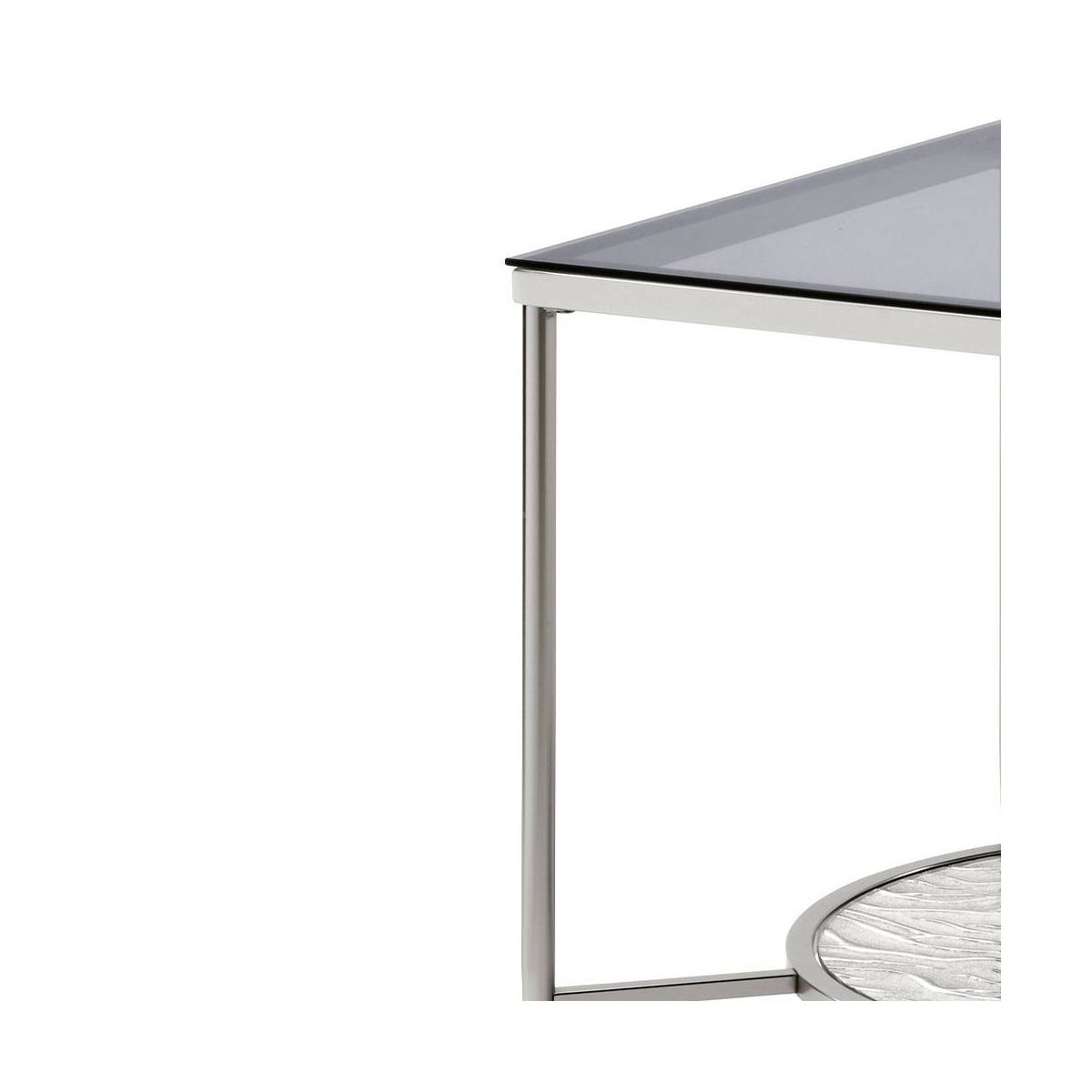 Acme Furniture Adelrik Accent Glass Table Chrome Finish - thumbnail 6