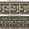 Besiost 80"-120" Closet System with Door and Wooden Drawers - 4 of 4