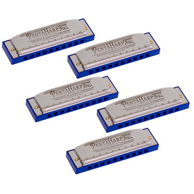 Hohner PentaHarp Harmonica 5-Pack (Cm, Am, Em, Dm, Gm)