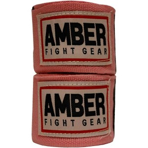 Amber Fight Gear Semi-Elastic 180" Professional Hand Wraps with Hook and Loop Closure for Boxing, Kickboxing, Muay Thai, MMA, Men & Women - 1 of 4