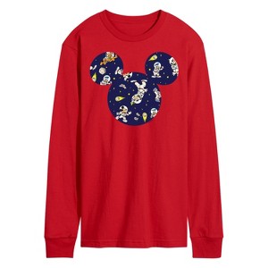 Men's - Disney - Space Pattern Long Sleeve Graphic T-Shirt - 1 of 3