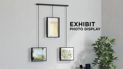 Chrome Floating Wall-Mounted 4x6 Picture Frame Set