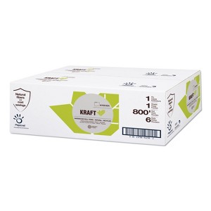 Papernet Kraft Tech Hardwound Paper Towel, Kraft, 1-Ply, 7.8" x 800 ft, Brown, 6 Rolls/Carton - 1 of 1