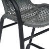 Emma and Oliver Set of Two Indoor/Outdoor Restaurant Style Rattan Barstools - 3 of 4