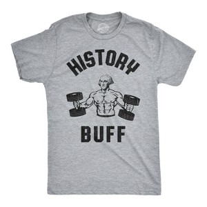 Mens History Buff Tshirt Funny George Washington 4th of July Tee - Crazy Dog Men's T Shirt - 1 of 4