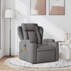 vidaXL Massage Recliner Chair Wingback Armchair Home Theater Cinema Fabric - 2 of 4