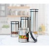 Premium Stainless Steel Storage Box Set (4 pieces) for Kitchen Countertops - Food Storage Boxes with Sealing Lids - 4 of 4