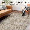 Washable Hallway Runner Rug, Ultra-Thin Non-Slip Low-Pile Vintage Indoor Carpet for Kitchen, Laundry, Bedside Accent - 4 of 4
