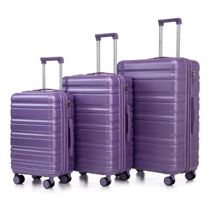 Mlmh & Kngwa 3 pcs in ABS Spinner Wheel Luggage - 1 of 4