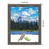 Amanti Art Pinstripe Lead Grey Wood Picture Frame - 4 of 4