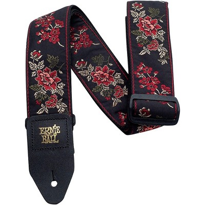 Ernie Ball Red Rose Jacquard Strap