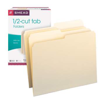 Smead Project Organizer with Zip Pouch, 1/3- Cut Tab, Letter Size, Assorted  Colors, 3 per Pack (89617)