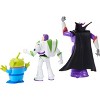 Storytellers Story Intergalactic 3-Pack of Action Figures, 4-Inch Scale Buzz Lightyear, Zurg & Alien Posable Toys - 3 of 4