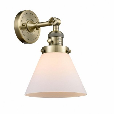 Cone - 1 Light Wall Sconce In Industrial Style-10 Inches Tall and 8 Inches Wide