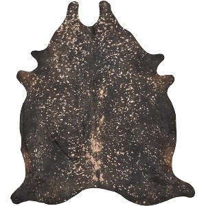 8' X 10' Brown and Tan Cowhide Animal Print Power Loom Area Rug - 1 of 4