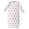 Hudson Baby Infant Girl Cotton Gowns, Little Llama, Preemie-Newborn - 3 of 4