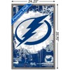 Trends International NHL Tampa Bay Lightning - Maximalist Logo 23 Framed Wall Poster Prints - 3 of 4